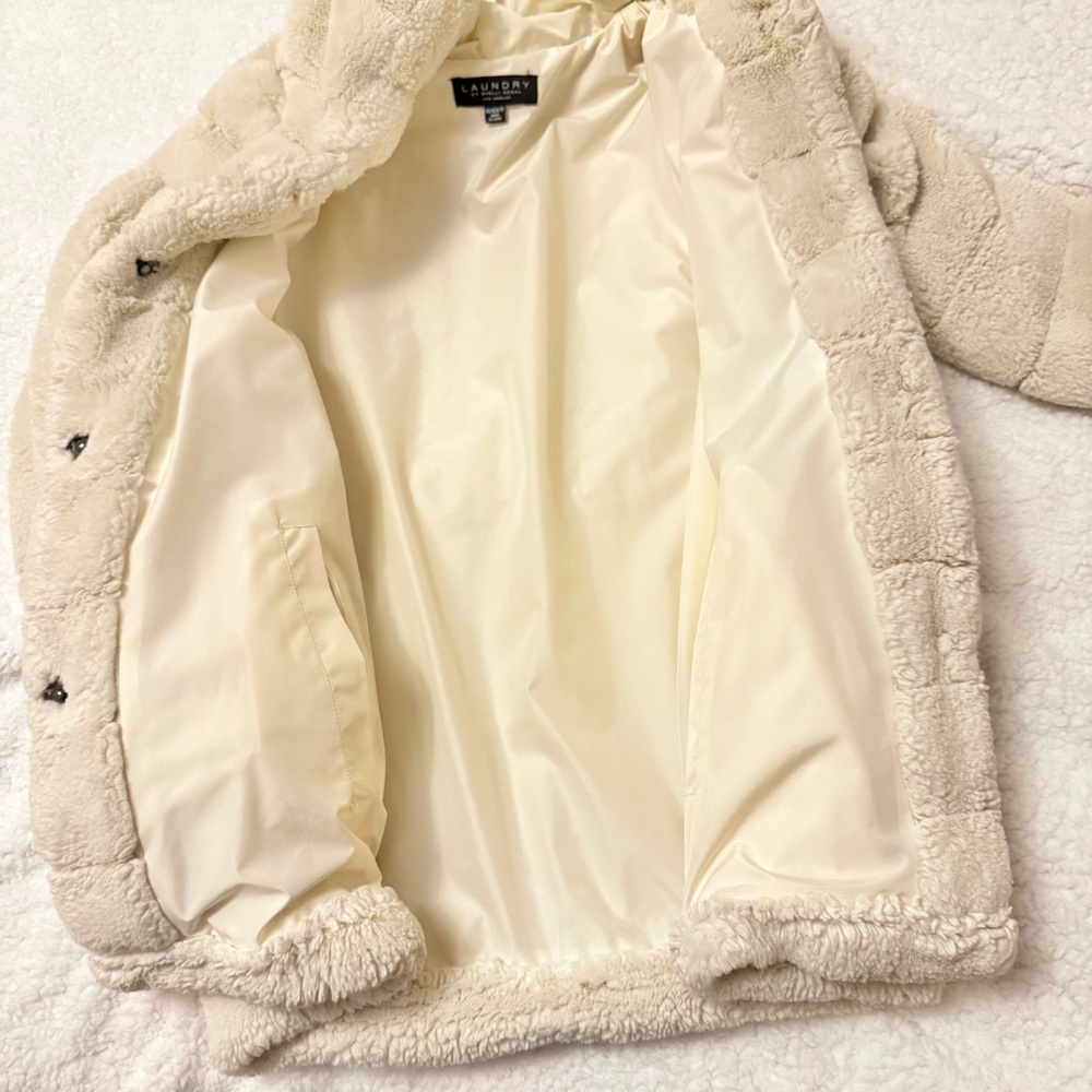 Laundry By Shelli Segal, Bundle of Cozy Faux Fur Jackets + Beige Knit Sweater - Picture 5 of 10